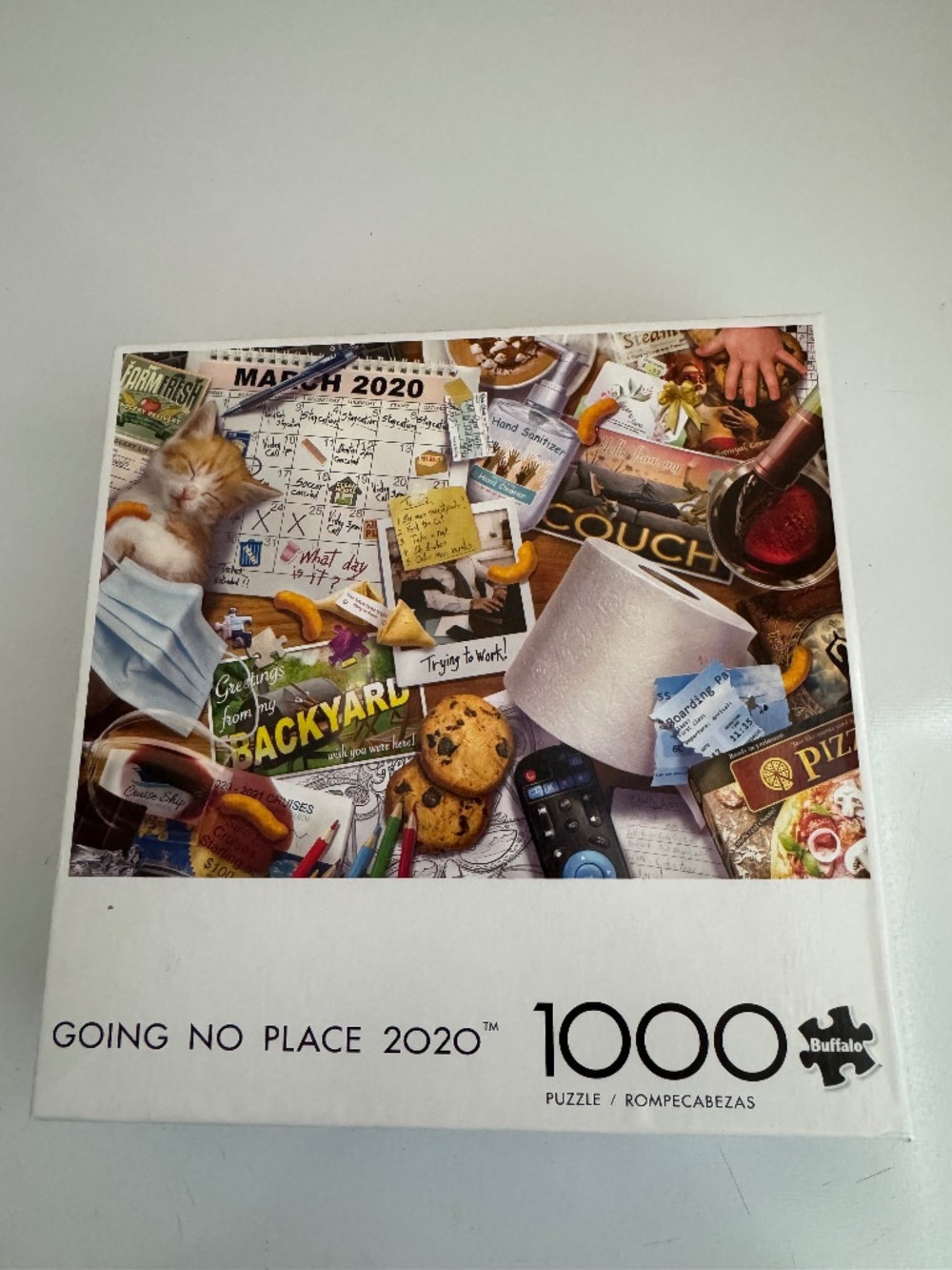 NWT Rare Buffalo Games "Going No Place 2020"  Covid 1000 piece puzzle